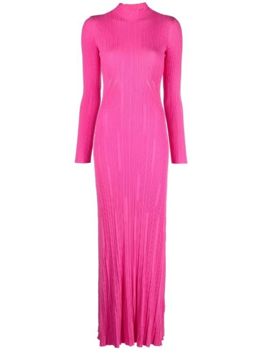 Jacquemus Lenzuolo Pleated Dress in Bright Pink